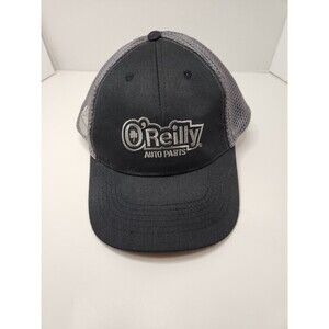 O'Reilly Auto Parts Hat‎ Cap Strap Back Mesh Black Gray Castrol Motor Oil Logo